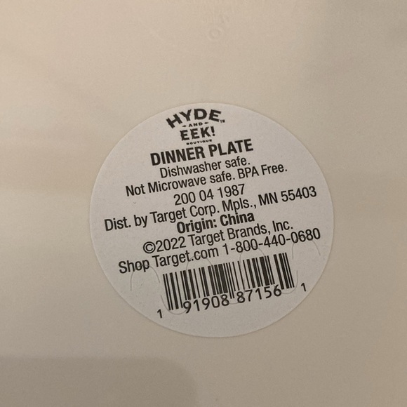 Target Hyde and Eek Halloween 2022 Dinner Plate and Straw Tumbler - Picture 3 of 5